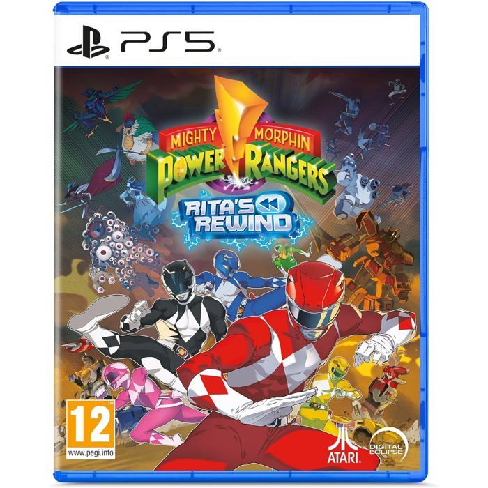 Jeu PS5 Mighty Morphin Power Rangers Ritas Rewind Action 2D rétro
