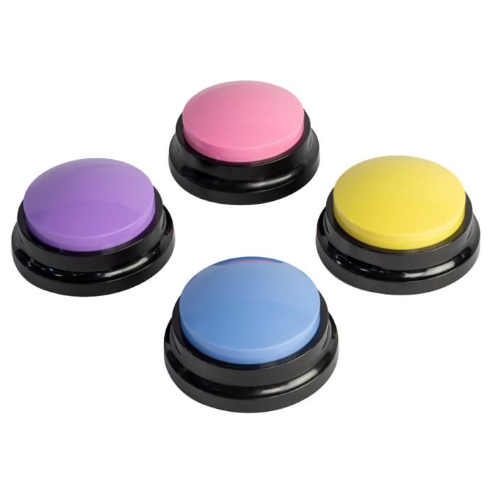 Comparer les prix de VENTEO - Bouton Communication Chien  Buzzer Enregistrable pour lInteraction Animale  Enregistreur Vocal pour Apprentissage et Exp