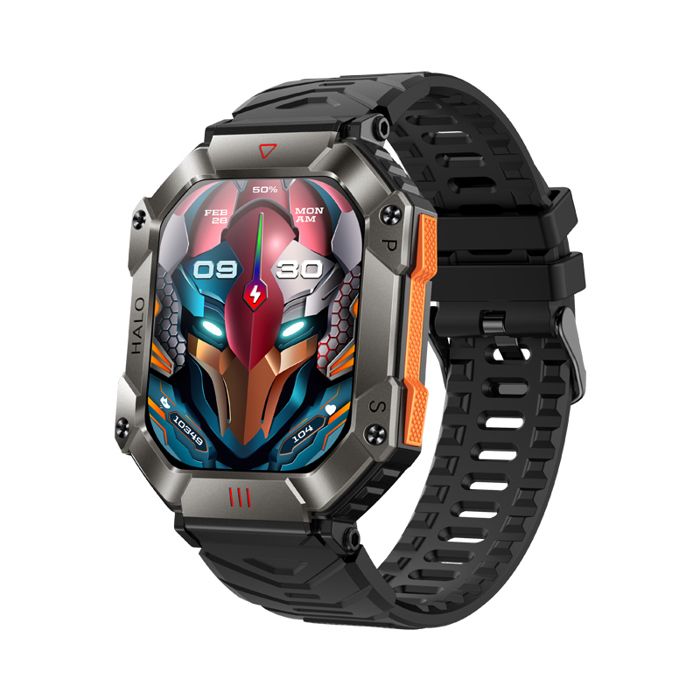 Montre intelligente multifonction - RNCYN - KR80 - Altitude - Pression dair - Boussole - 100+ modes sport - Appels BT