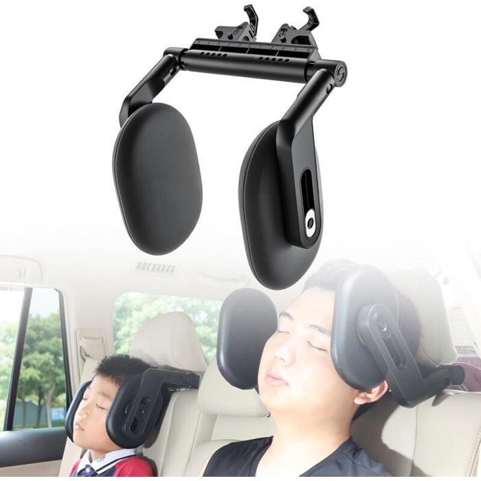Appuie-tête de voiture pour enfants - Largeur réglable de 20 à 30 cm - Pivotant à 360 ° - Pour enfants et adultes