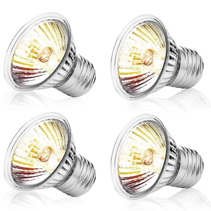 Lampe chauffante pour animaux 4pcs 75w 220v 5x5cm lampe thermique pour reptiles - Roame - chauffage pour animaux compagnie lampe c