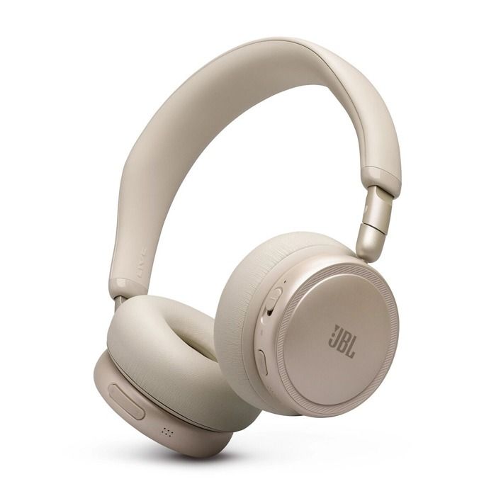 Casque audio Jbl arceau supra-aural avec et sans fil Bluetooth Live 680NC avec réduction de bruit Beige