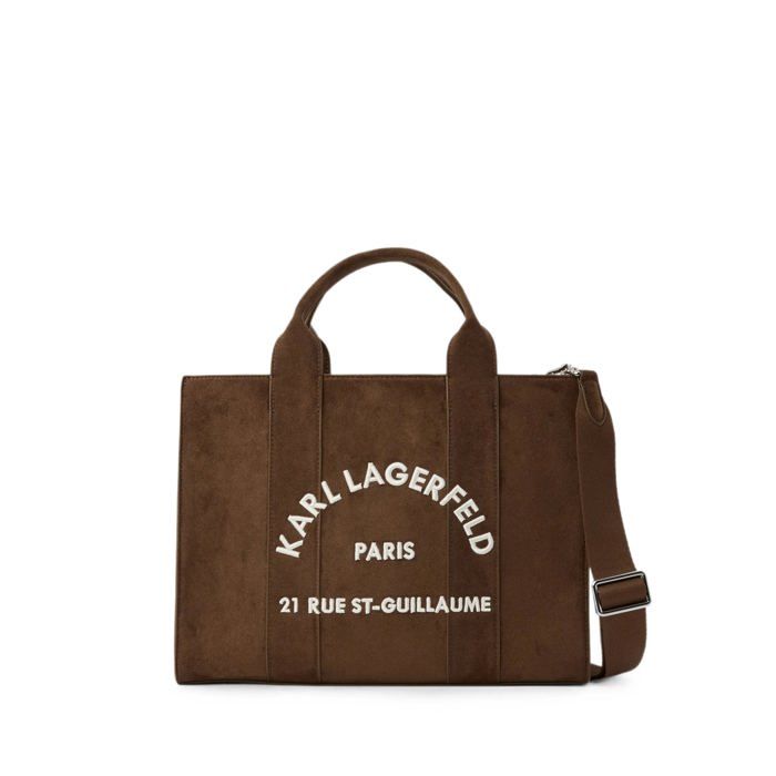 Karl Lagerfeld K/RSG - Sac cabas effet daim Marron-Fonce B4W30373-451