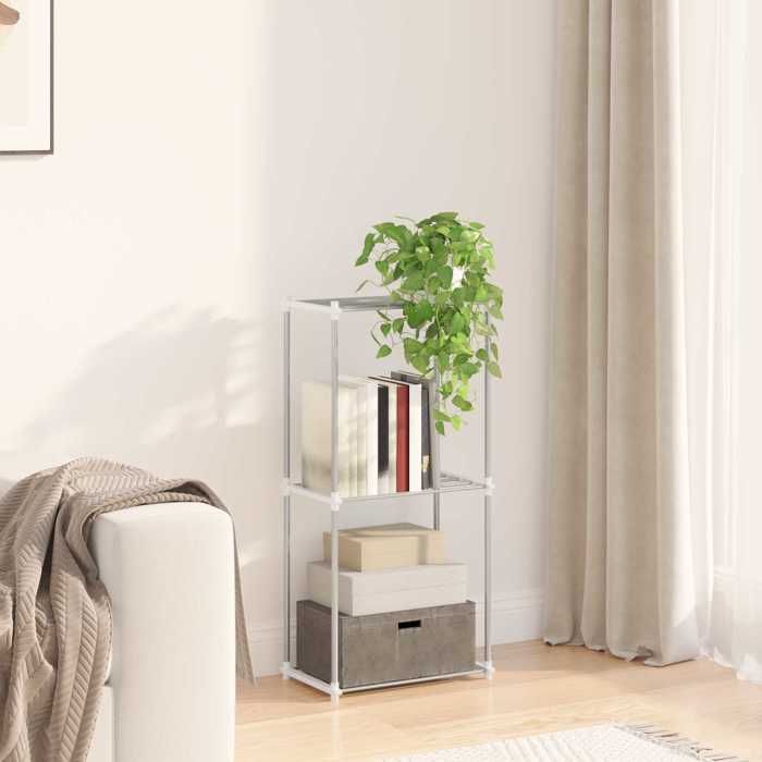 Meuble de salon - VIDAXL - Étagère tubulaire Blanc 42 5 x 27 x 91 5 cm Aluminium 4175