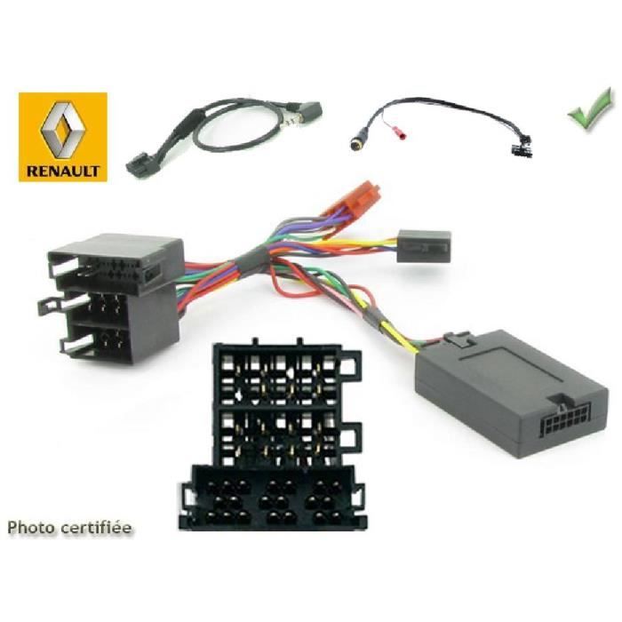 Commande Au Volant Compatible Renault Scenic à Partir De 2012 - Pour Autoradio CLARION Complet Avec Interface