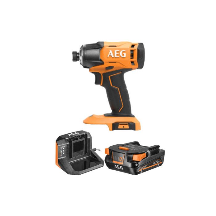 Pack AEG Visseuse à chocs BSS18C2 0 18V 1 batterie 2.0Ah 1 chargeur SETL1820S