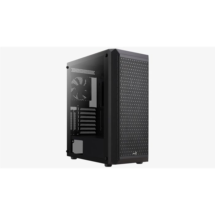 Boîtier PC Moyen Tour ATX – Aerocool – Beam v1 RGB – Panneaux vitrés – Couleur noire – Taille unique