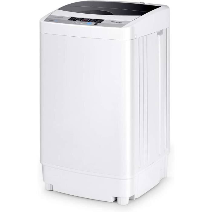GOPLUS Machine à Laver Automatique Portable- Lave-linges Niveau dEau Max. 45L- Pompe de VidangeÉcran d Affichage LED - Goplus