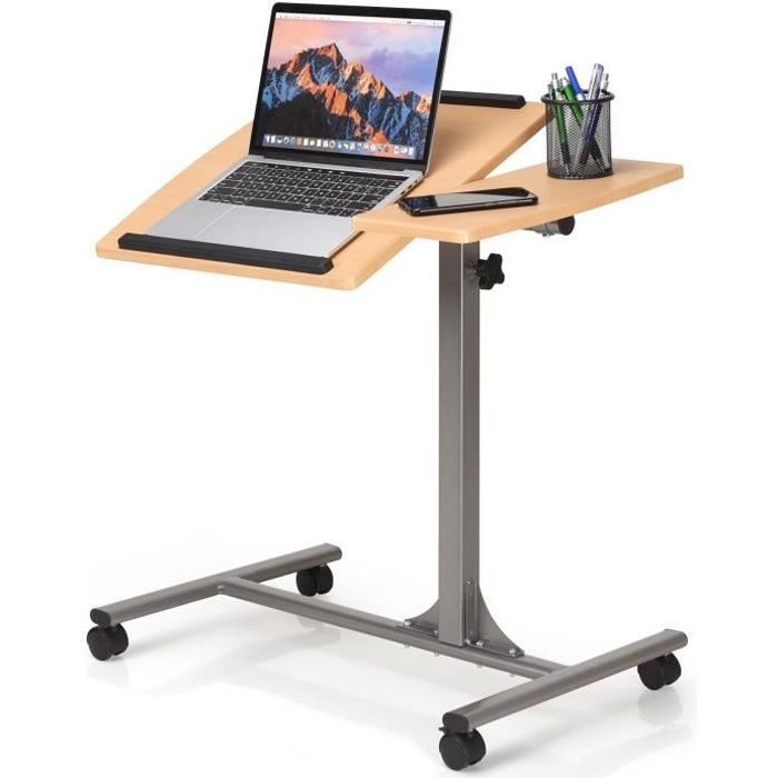 Giantex table de lit pliable table portable pour ordinateur laptop stand support  pour ordinateur portable - Conforama