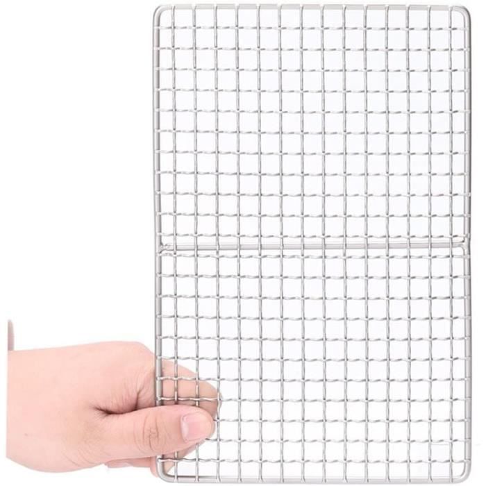 Grille de feu de camp pliante portable et grille de cuisson pour feu de camp cam