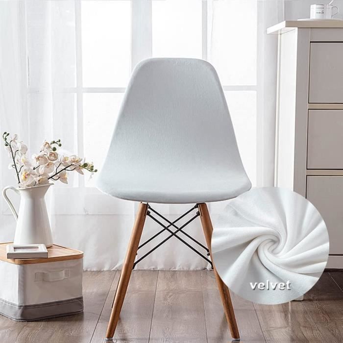 Lot de 1 2 4 6 Housse de Chaise Scandinaves,Velours Extensible Housse Lot de 1 2 4 6 Housse de Chaise Scandinaves,Velours Extensible Housse