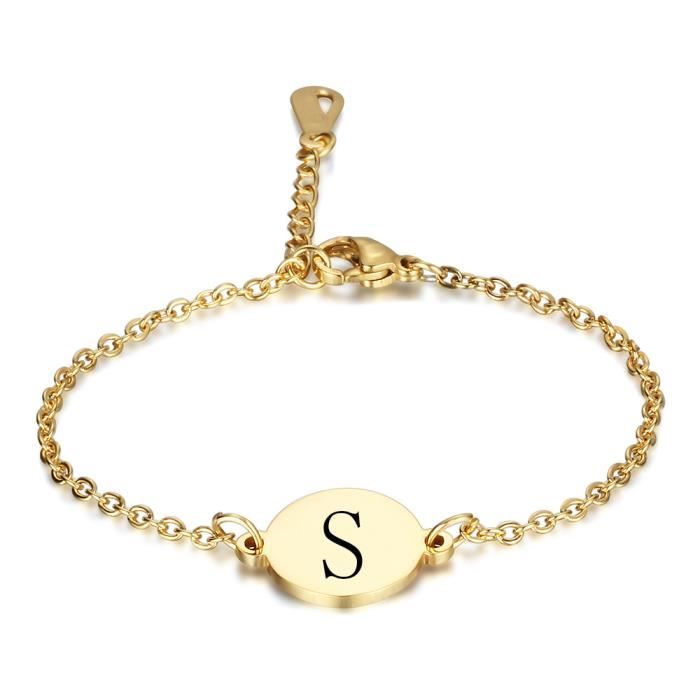 Pendentif en plaqu/é Or lettre anglaise C