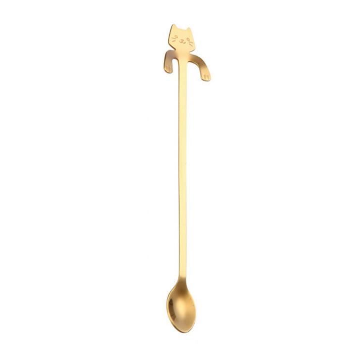 Frankmall Mignonne Chat Cuillere Poignees Longues Cuilleres A Cafe Ustensiles De Bois Gadget Nyz Achat Vente Cuillere De Table Cdiscount