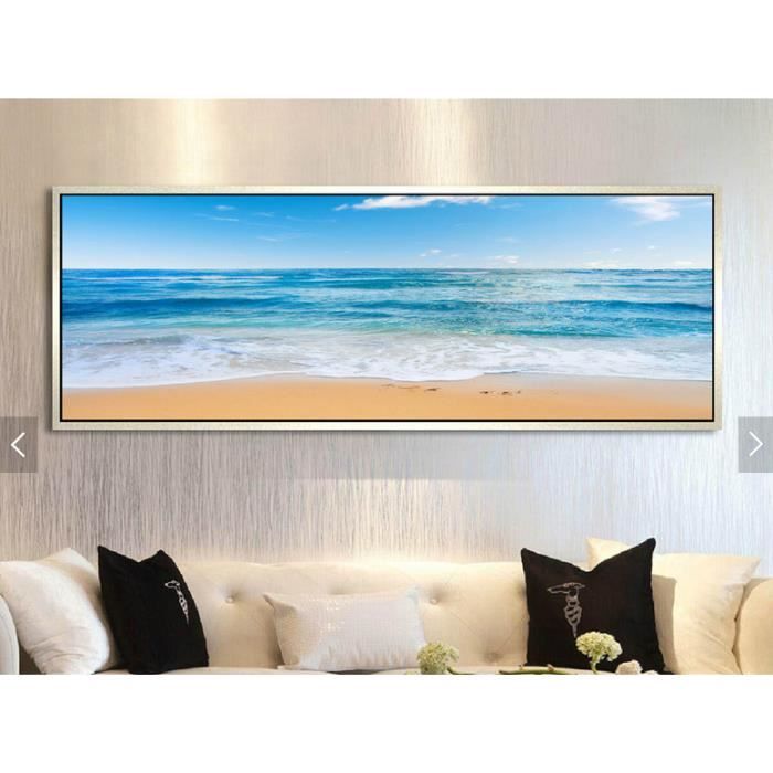 Get Wallpaper Plage Vagues Toile Mur Art Image Decoration Creative Salon Chambre Desktop Wallpaper