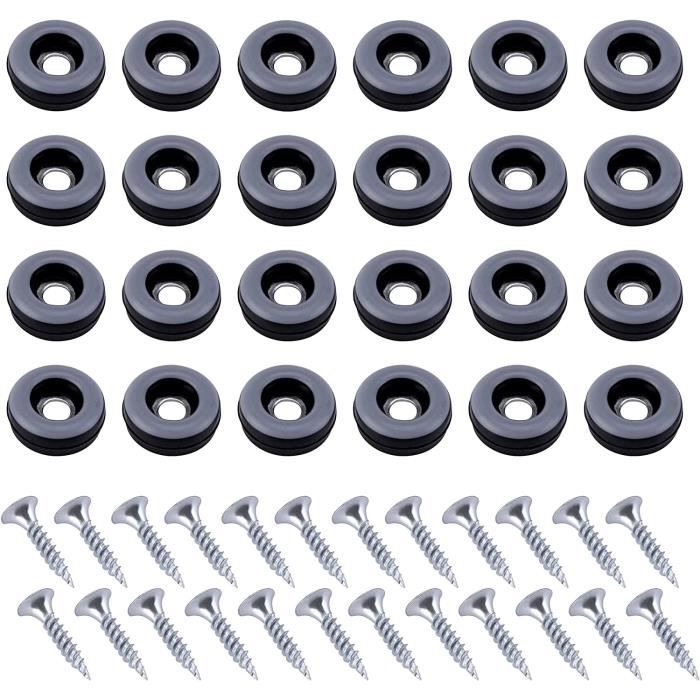 4x Patin Glisseur Rectangle 25 X 35mm Téflon Teflon PTFE à Clouer Clou