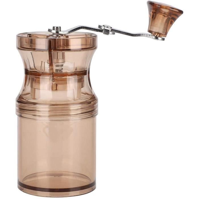 Moulin à Café Manuel PARACITY – Céramique + 2 Bocaux Verre 325 Ml – Portable, Réglable, Idéal Voyage & Maison