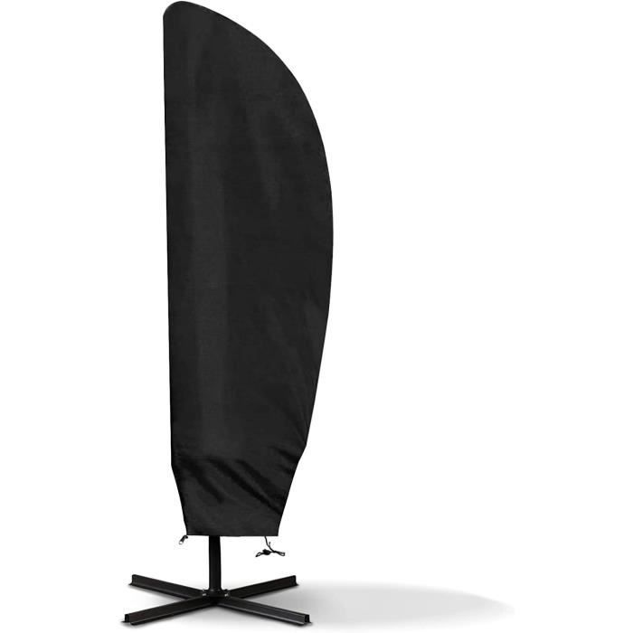 Housse De Parasol Imperméable 200 Cm - Protection UV, Fermeture éclair, Pour Parasol Droit Jusqu'à 350 Cm