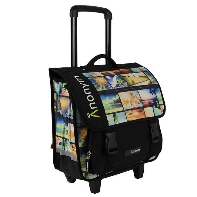 Cartable a roulettes ANONYM Surf 41 cm 3 compartiments Cdiscount