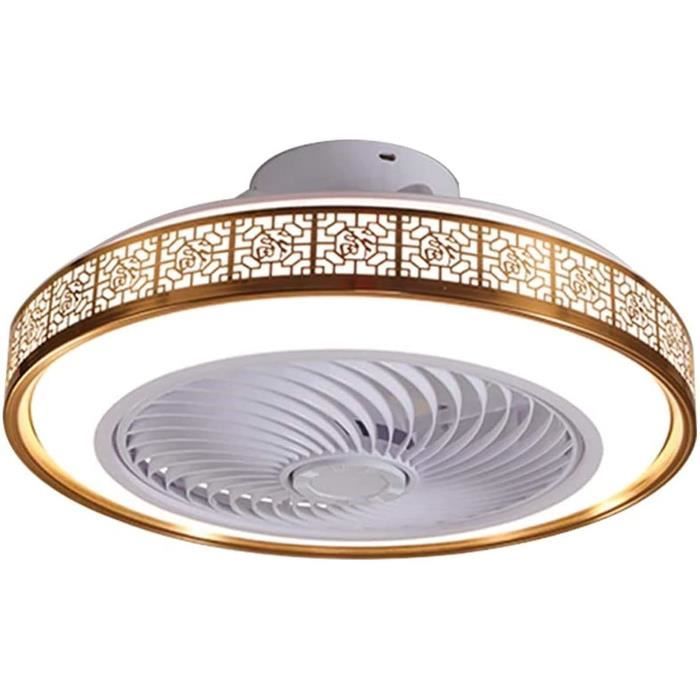 Ventilateur De Plafond Mince De Style Chinois Avec Lumières Et TélécommandePlafonnier De Chambre À Coucher À LED Moderne À I[~954]