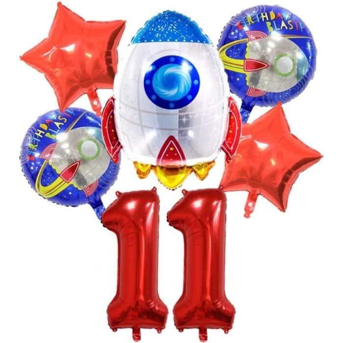 Bougies Anniversaire Astronaute Chiffre 4 - Décoration Gâteau Thème Espace - Pour Enfant Garçon - Fête Ludique