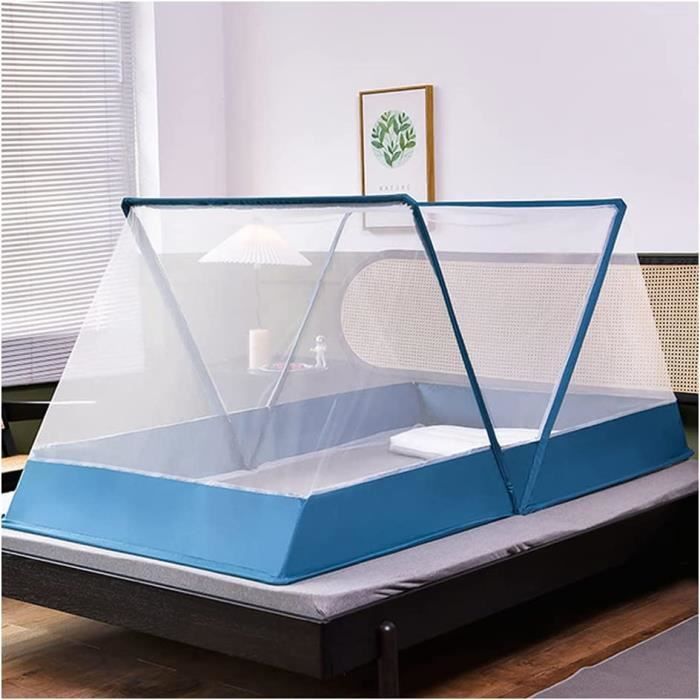 Moustiquaire Pliable Pour Lit 190x90x90 Cm - Ultra Légère, Installation Rapide - Camping & Intérieur