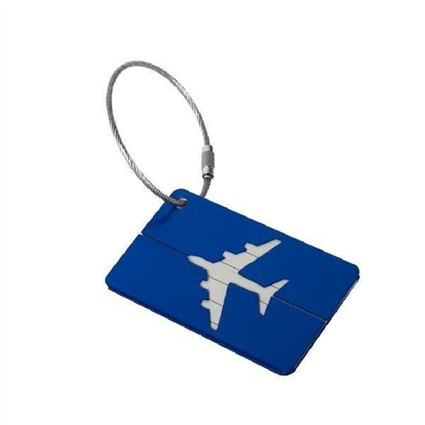 Lot de 10 Étiquettes de Bagage pour Valises en Aluminium Étiquettes Valise en Métal Étiquettes