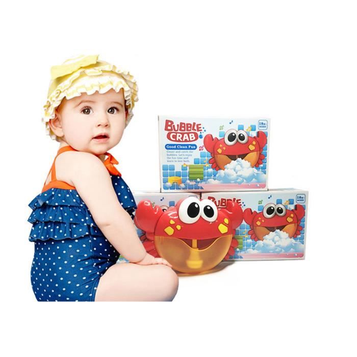 Jouets De Bain De Bebe Machine A Bulles De Crabe D Enfants Jouet De Crabe De Baignade Cdiscount Jeux Jouets