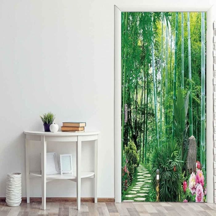 Stickers De Porte 3D Imperméable AutoAdhésif Art Décoration Trompe l