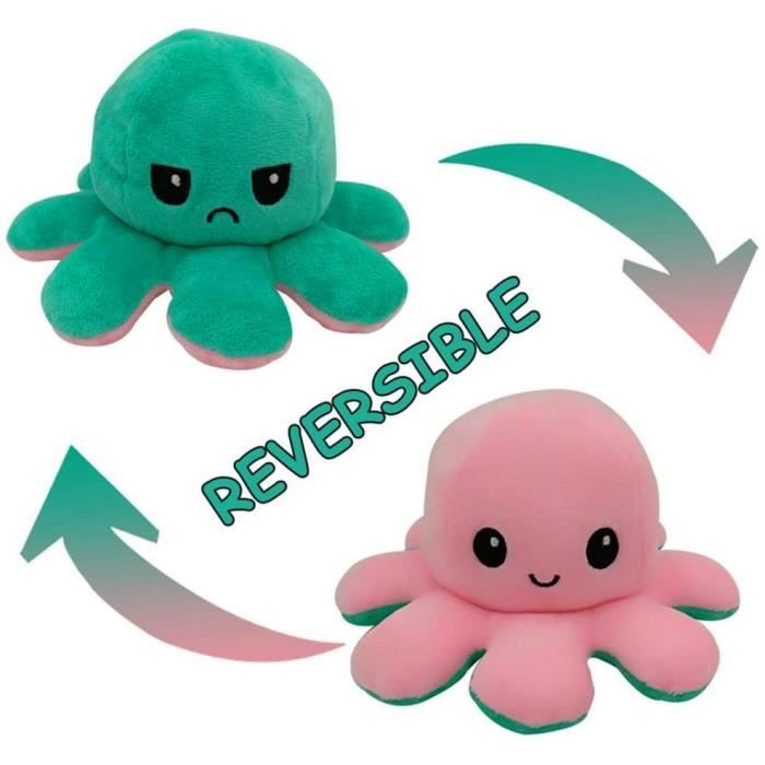 Doudou pieuvre rose