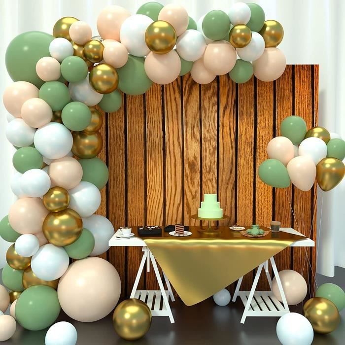 Vert Ballon Arche Kit 152pcs Olive Guirlande Ballon Kit Fête Anniversaire Décoration  Baptême Fille Garçon Ballon Deco pour Mariage F - Cdiscount Maison