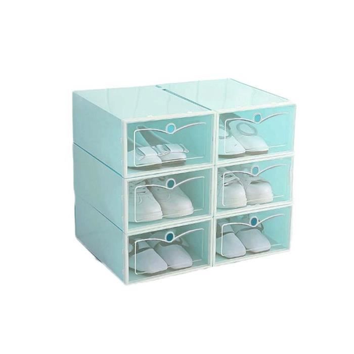 PortoAlegre Boîte à Chaussures Pliable 9 Couches - Organisateur Transparent 18 Paires Jusqu'à Pointure 46