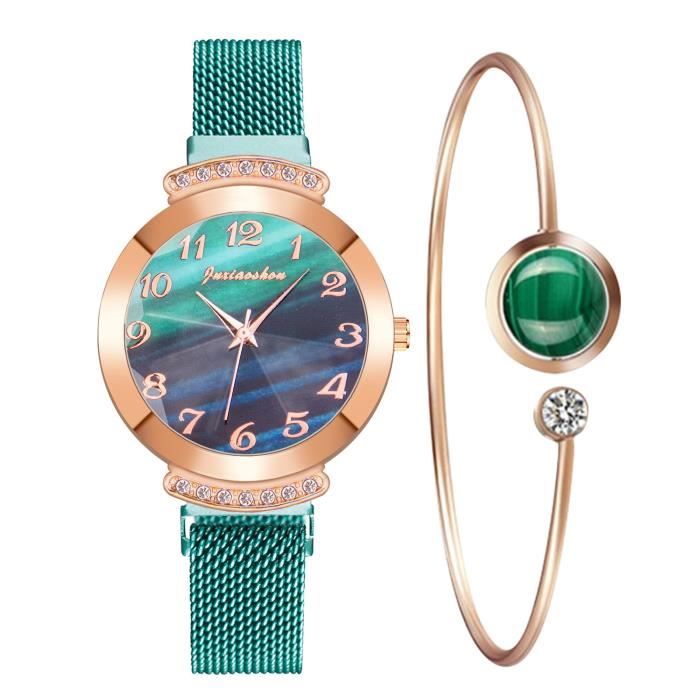 Montre avec deals bracelet magnetique