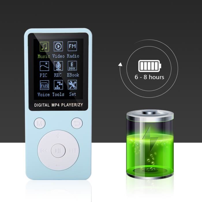 Lecteur MP4 Bluetooth 32Go - HB057 - Langues multiples - Batterie 8h - Carte Micro SD 32Go