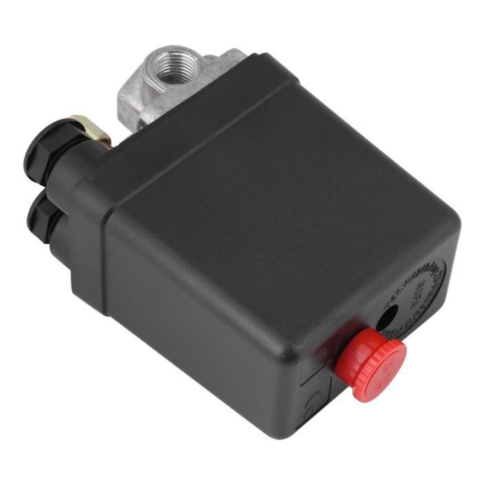 Pressostat de compresseur dair commande de commutateur de compresseur dair facile à installer 4 ports pour accessoires