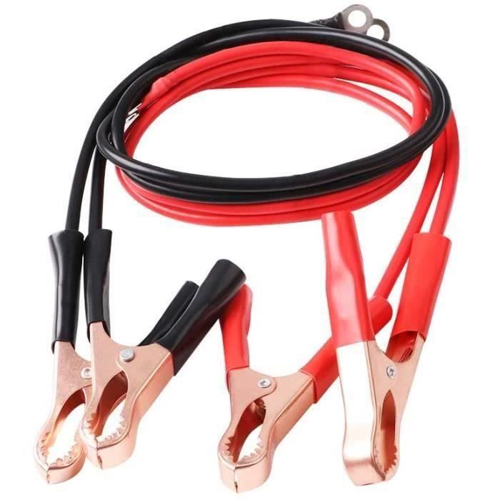 Lot De Pinces Crocodiles (alligator Clips) Pour Batterie Voiture, 50A, Rouge Et Noir - Neuf