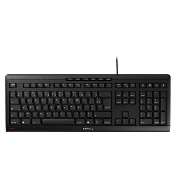 Clavier - CHERRY STREAM KEYBOARD - Noir