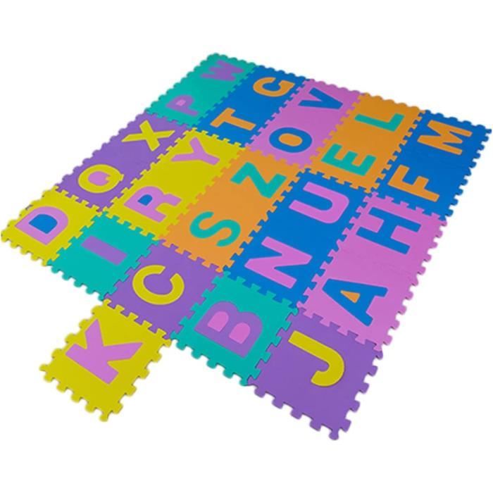 Tapis Puzzle Géo 10 Pièces Multicolore – 32x32 Cm Chaque, Mousse EVA, Pour Enfants (surface ~0,92 M²) - 2