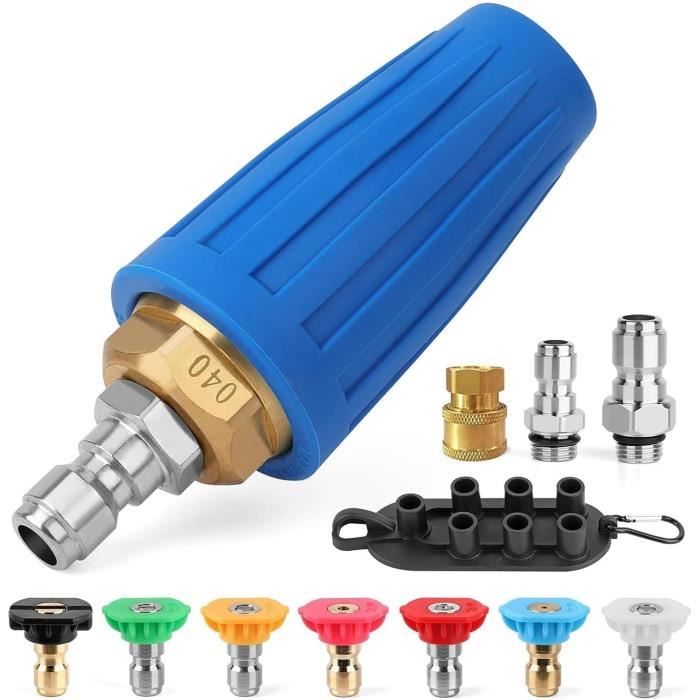 Nurnesy Nettoyeur De Châssis De 40,6 Cm 4000 Psi Pour Lavage De Voiture, Balai à Eau Haute Pression Sous Voiture, Avec Tige D'extension Pour Camion, VUS, Remorque (rose Noir