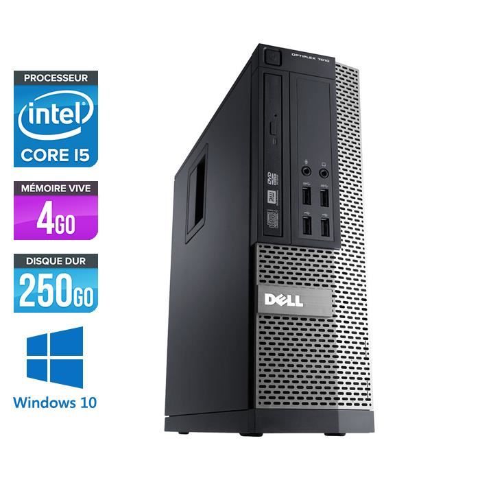 Pc de bureau Dell 790 - Core i5-2400 - 4Go - 250Go - Windows 10 - Dell