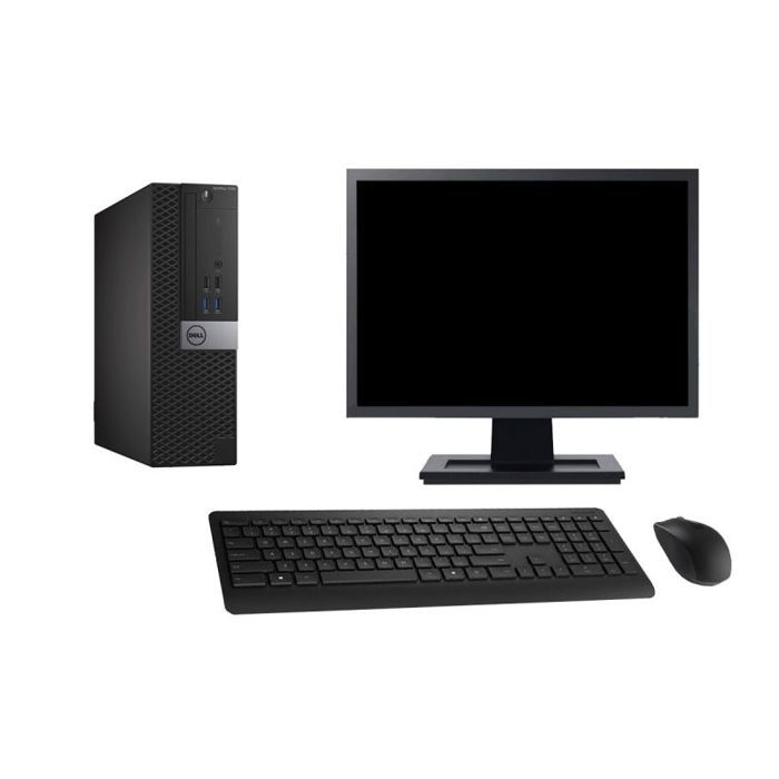 PC Dell 7040 SFF Ecran 27 Intel i7-6700 RAM 32Go SSD 2To HDMI Windows 10 Wifi - Dell