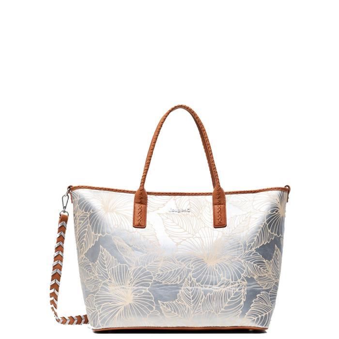 Sac desigual argenté clearance