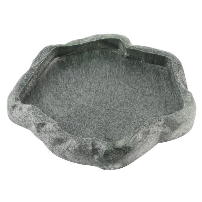 Comparer les prix de Fafeicy Gamelle pour reptile en résine durable pour tortue lézard (Vert S)