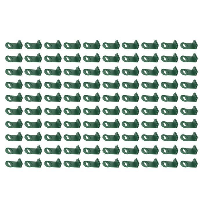 Lot De 100 Clips Torsadés Pour Serre - Clips Plastique Avec Rondelles Pour Filet Ombrage Et Isolation
