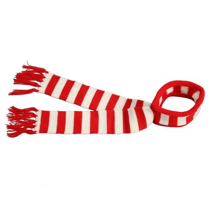 Lot De 2 Écharpes De Noël Pour Chien - Rouge Et Verte - Motifs Festifs - Taille Ajustable