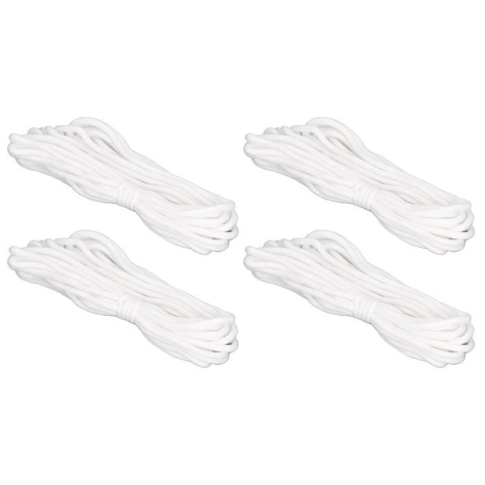NKlaus 10m Mèche Torche 6mm Coton - Mèche Ronde De Rechange Pour Torche Jardin Et Lampe