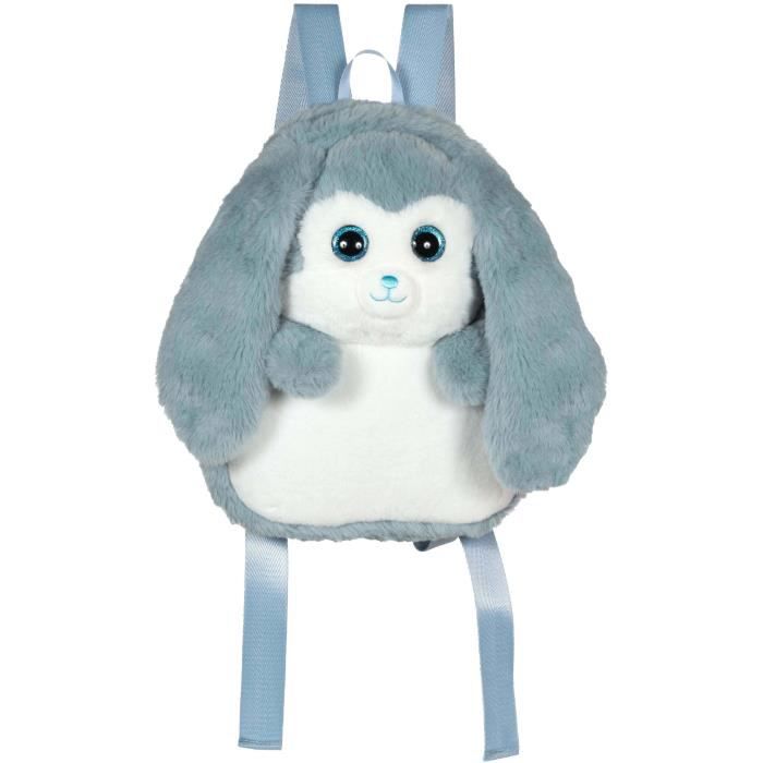 Fluffy Bag GIPSY TOYS Sac à dos en peluche Lapin et 30 cm