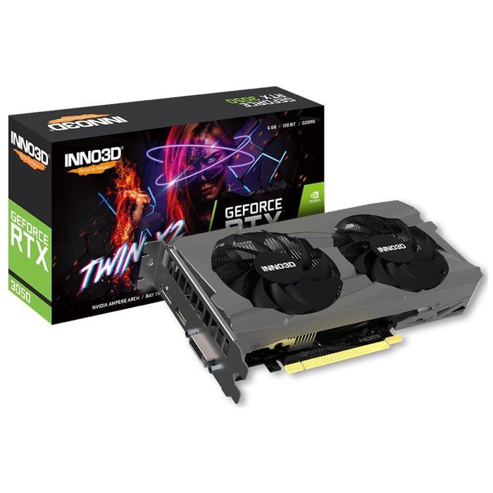 INNO3D  Carte Graphique Nvidia GeForce RTX 3050 Twin X2 6Go