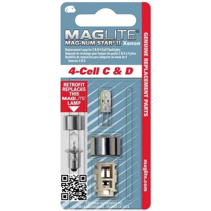 Ampoule Xenon pour lampe Maglite ML 4