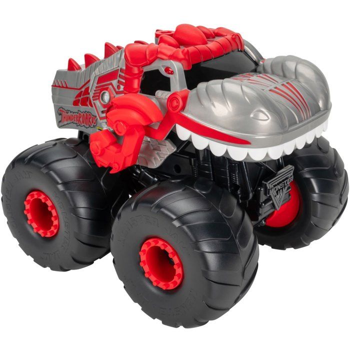 Véhicule transformable MONSTER JAM ThunderROARus 25 cm 21 pièces mode dinosaure