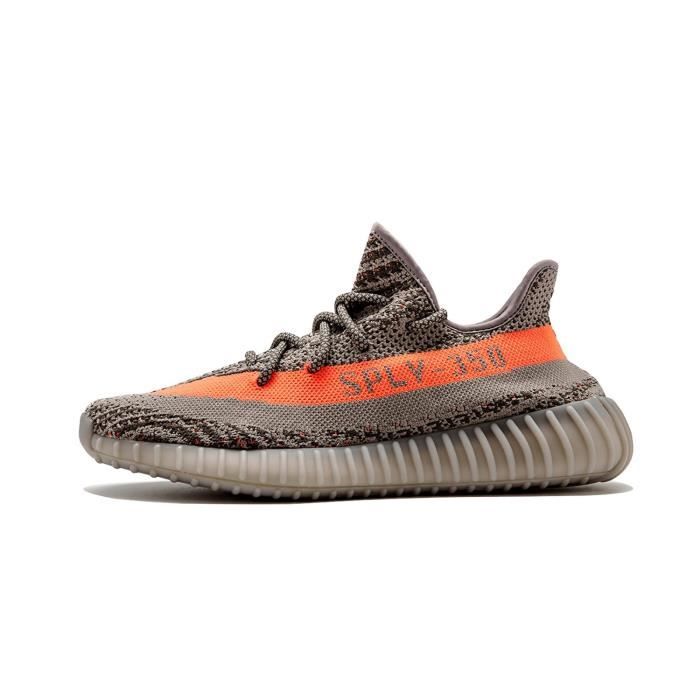 Baskets Yeezy Boost 350 V2 - BB1826 Gris/Orange Homme Femme Fitness de Course Bas Sport Chaussures Baskets Yeezy Boost 350 V2 - BB1826 Gris/Orange Homme Femme Fitness de Course Bas Sport Chaussures